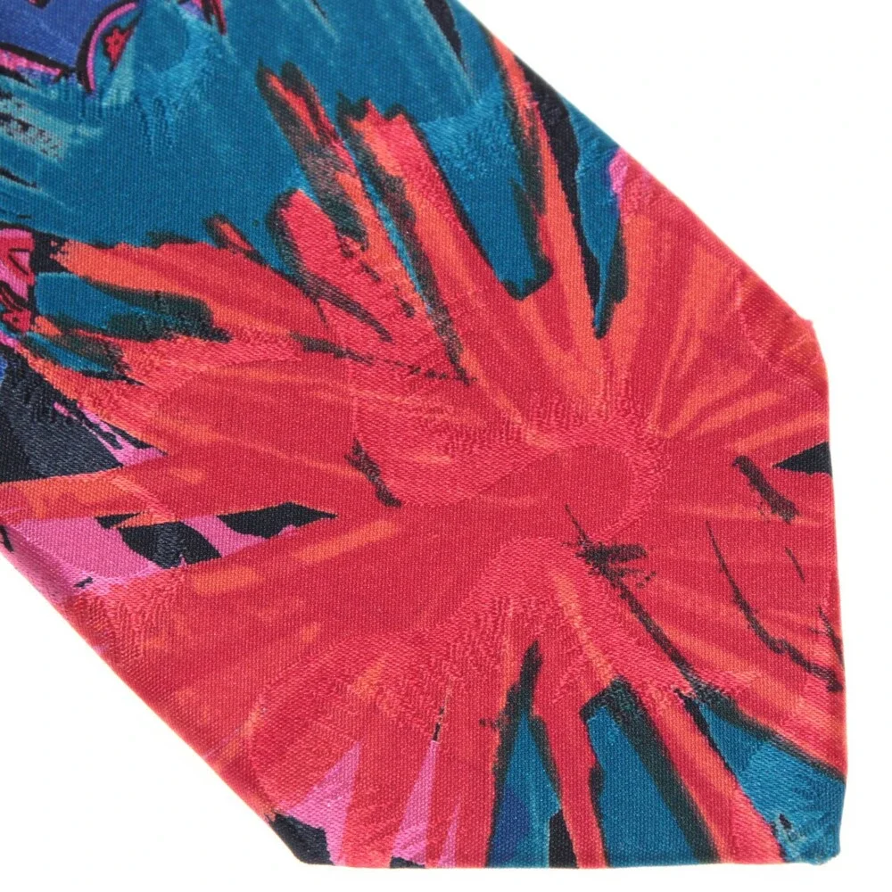 Italo Ferretti For Syd Jerome NWOT Neck Tie Abstract Print Silk Made in Italy